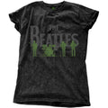 Black - Front - The Beatles Womens-Ladies Saville Row Lineup T-Shirt