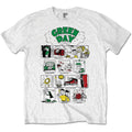 White - Front - Green Day Unisex Adult Dookie RRHOF T-Shirt