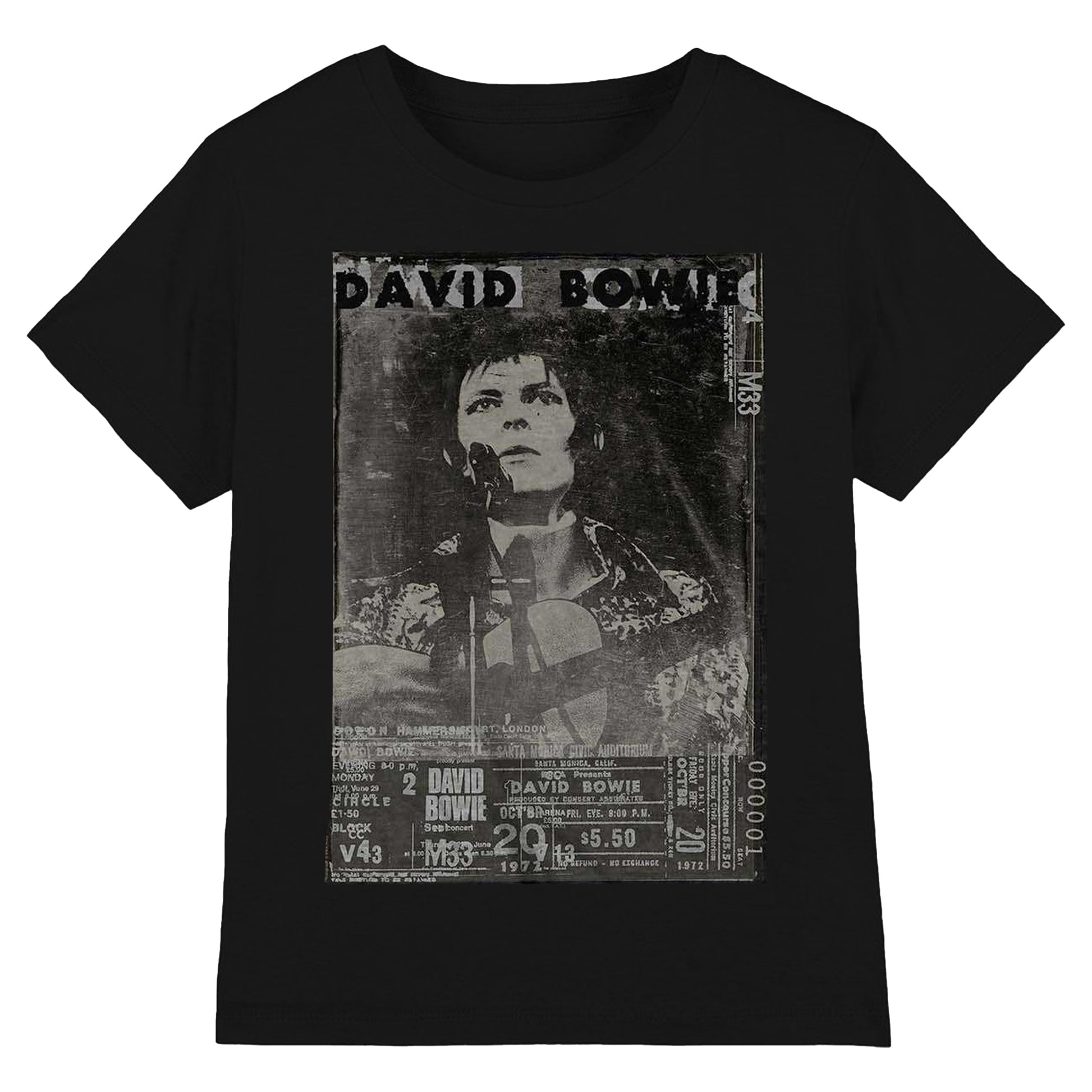 Black - Front - David Bowie Unisex Adult Ziggy T-Shirt