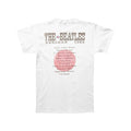 White - Back - The Beatles Unisex Adult Budokan Set List Back Print T-Shirt