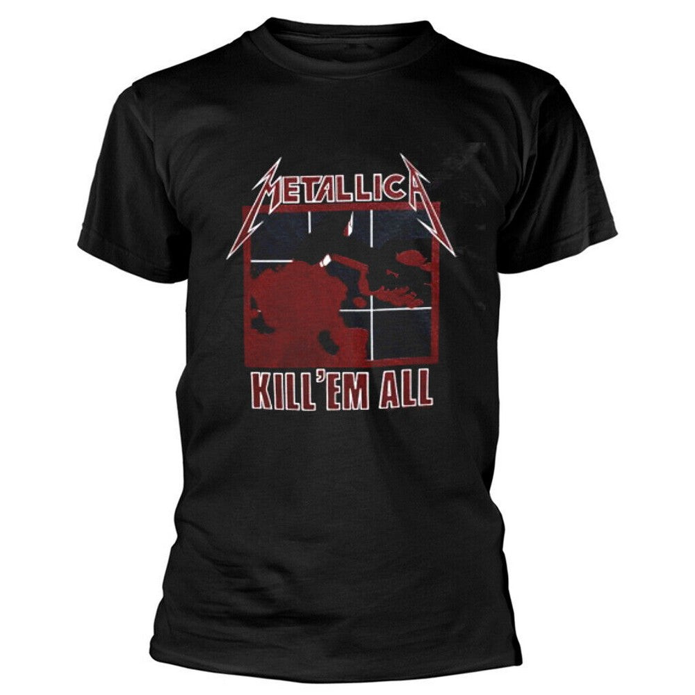 Black - Front - Metallica Unisex Adult Kill Em All Back Print T-Shirt