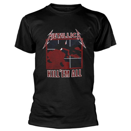Black - Front - Metallica Unisex Adult Kill Em All Back Print T-Shirt