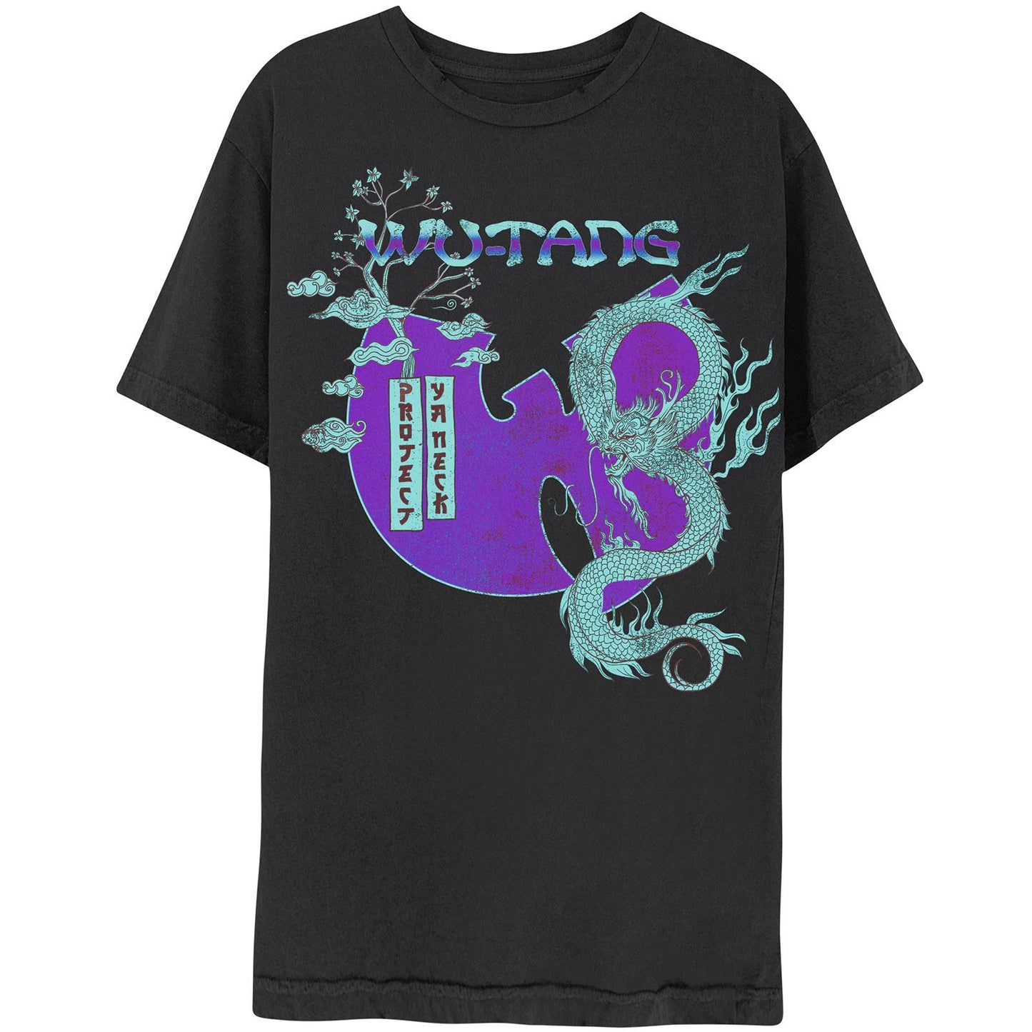 Black - Front - Wu-Tang Clan Unisex Adult Dragon Bonsai T-Shirt