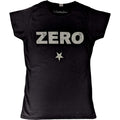Black - Front - Womens-Ladies Zero Distressed T-Shirt