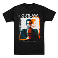 Black - Front - Johnny Cash Unisex Adult Outlaw Photograph T-Shirt