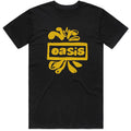 Black - Front - Oasis Unisex Adult Logo T-Shirt