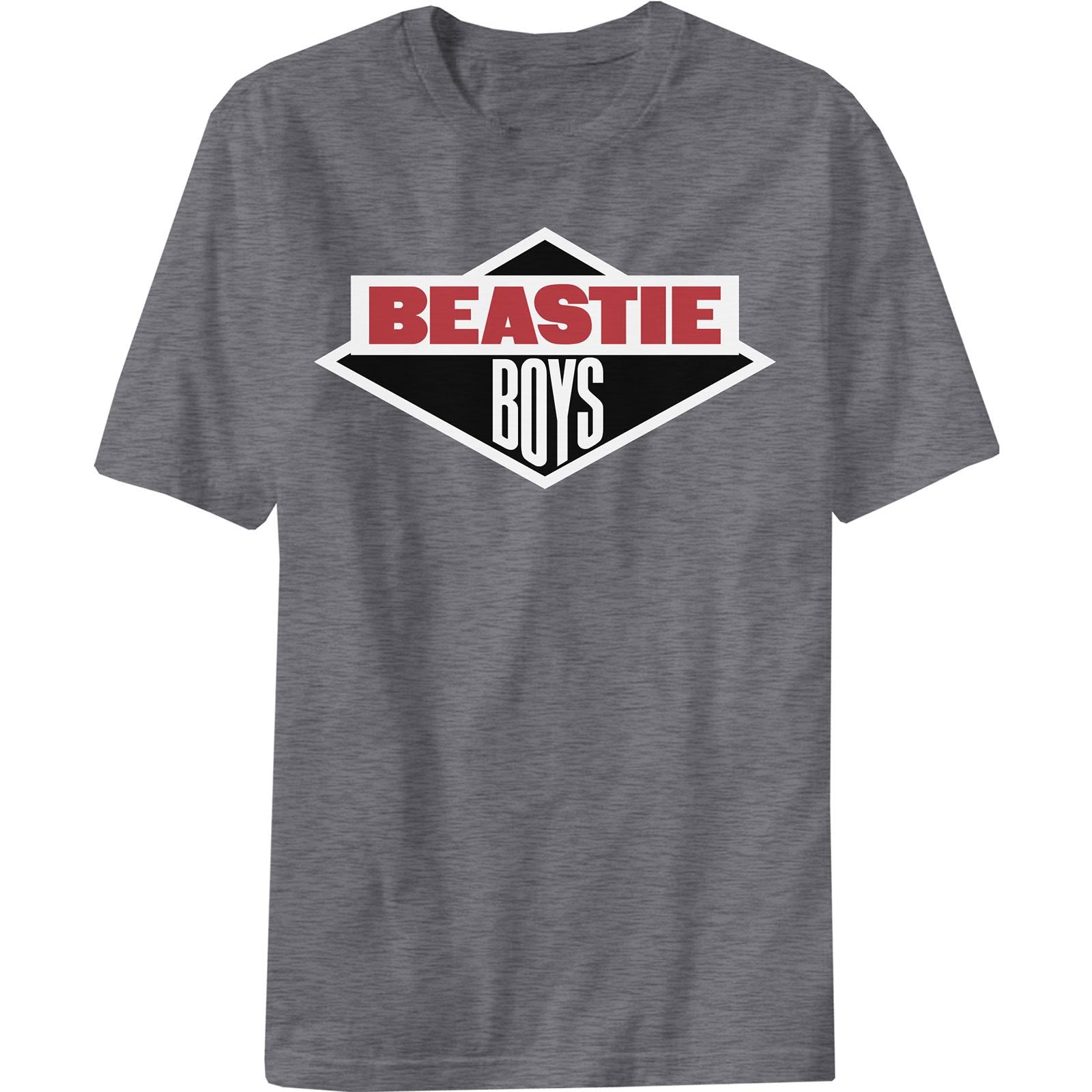 Grey - Front - Beastie Boys Unisex Adult Logo T-Shirt