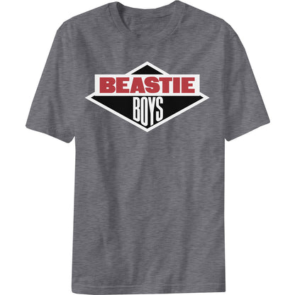 Grey - Front - Beastie Boys Unisex Adult Logo T-Shirt