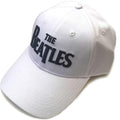 White - Front - The Beatles Unisex Adult Drop T Logo Baseball Cap