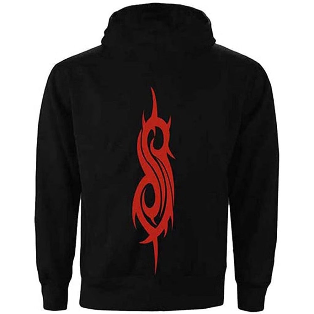 Black - Back - Slipknot Unisex Adult Blood Splatter Pullover Hoodie