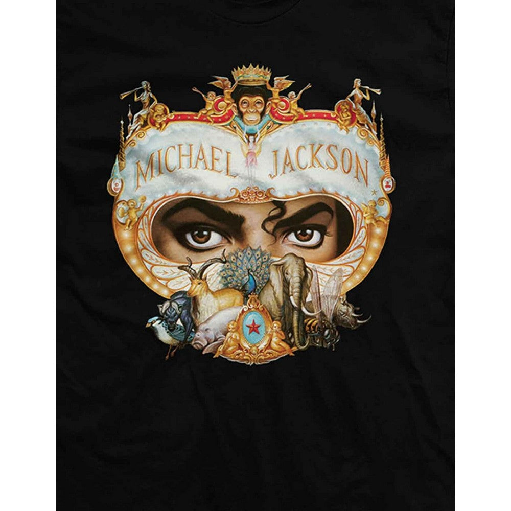 Black - Side - Michael Jackson Unisex Adult Dangerous T-Shirt