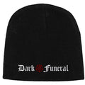 Black - Front - Dark Funeral Unisex Adult Logo Beanie