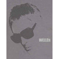 Charcoal Grey - Side - Paul Weller Unisex Adult Glasses Picture T-Shirt