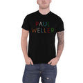 Black - Front - Paul Weller Unisex Adult Multicoloured Logo T-Shirt