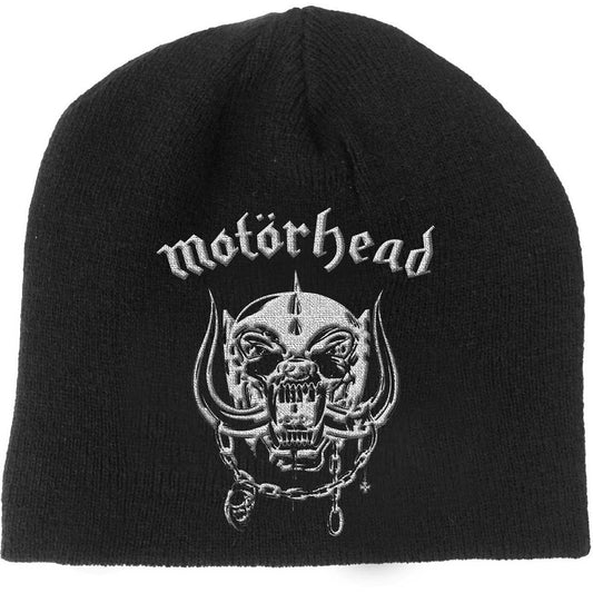 Black - Front - Motorhead Unisex Adult War Pig Beanie