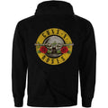 Black - Back - Guns N Roses Unisex Adult Back Print Logo Full Zip Hoodie