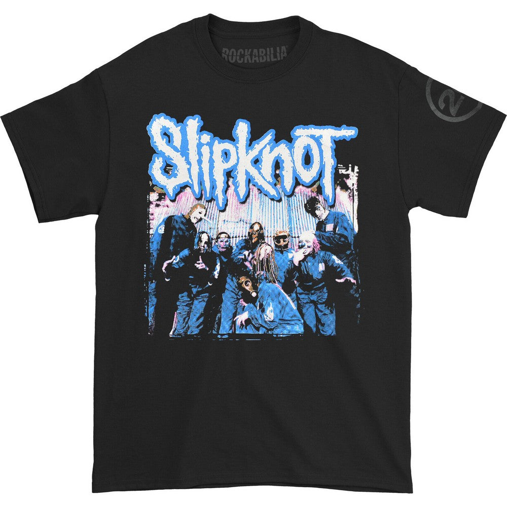 Black - Front - Slipknot Unisex Adult Tattered & Torn Back Print 20th Anniversary T-Shirt
