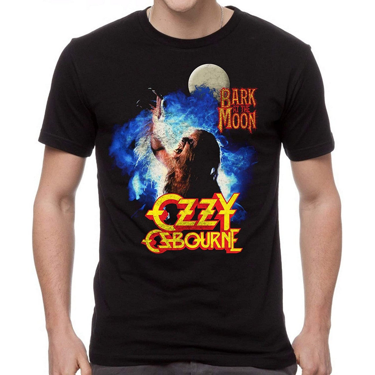 Black - Side - Ozzy Osbourne Unisex Adult Bark at the Moon T-Shirt