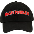 Black - Front - Iron Maiden Unisex Adult Logo Baseball Cap