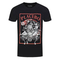 Black - Front - Placebo Unisex Adult Astro Skeleton T-Shirt