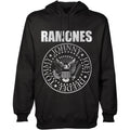 Black - Front - Ramones Unisex Adult Presidential Seal Pullover Hoodie