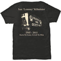 Black - Back - Lemmy Unisex Adult Lived To Win Back Print T-Shirt