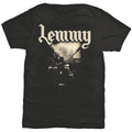 Black - Front - Lemmy Unisex Adult Lived To Win Back Print T-Shirt