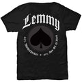 Black - Back - Lemmy Unisex Adult Pointing Photo Back Print T-Shirt