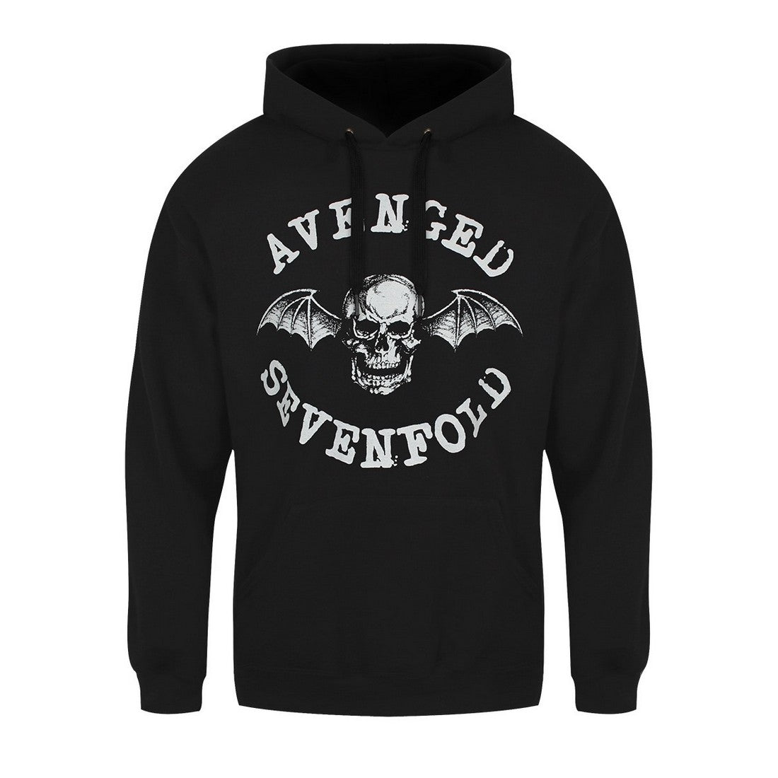 Black - Front - Avenged Sevenfold Unisex Adult Logo Hoodie