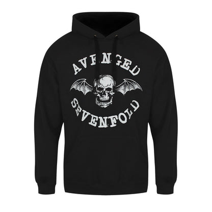 Black - Front - Avenged Sevenfold Unisex Adult Logo Hoodie