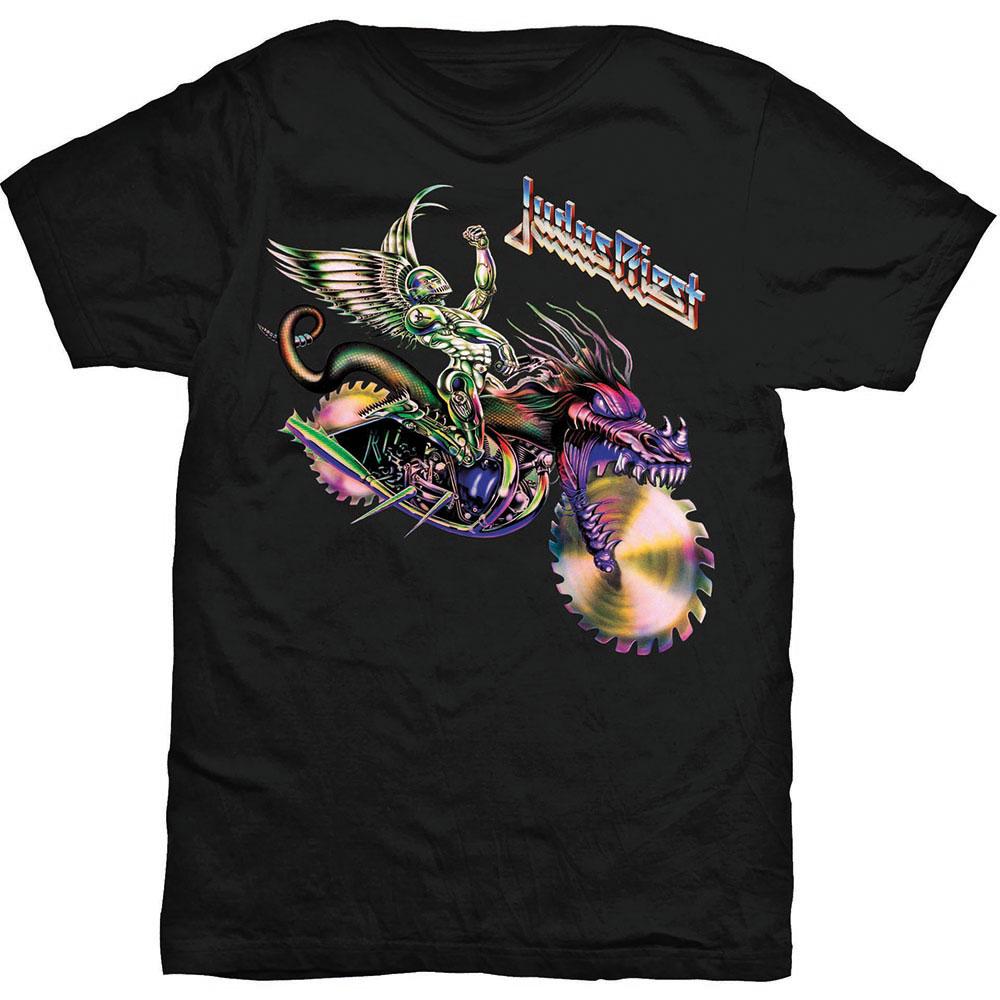 Black - Front - Judas Priest Unisex Adult Painkiller Solo T-Shirt