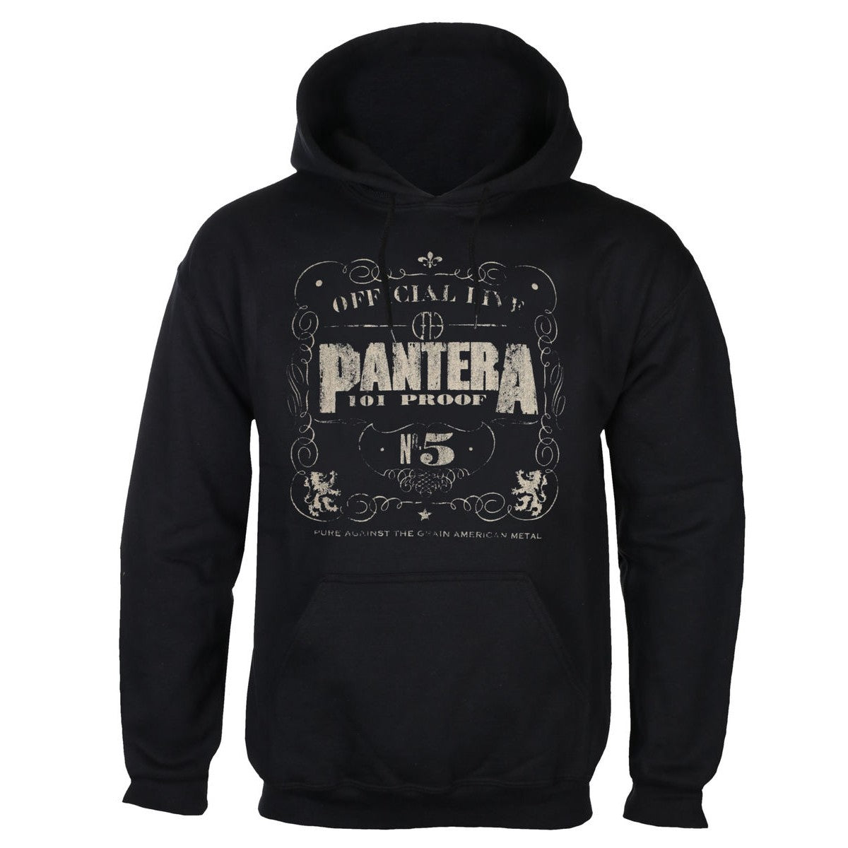 Black - Front - Pantera Unisex Adult 101 Proof Hoodie
