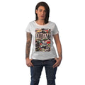 White - Lifestyle - Nirvana Womens-Ladies Cassettes T-Shirt