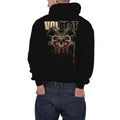 Black - Back - Volbeat Unisex Adult Bleeding Crown Skull Hoodie