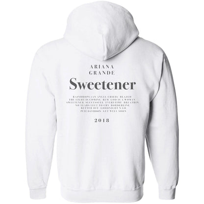 White - Back - Ariana Grande Unisex Adult Sweetener Hoodie