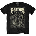 Black - Front - Pantera Unisex Adult 101 Proof Skull T-Shirt