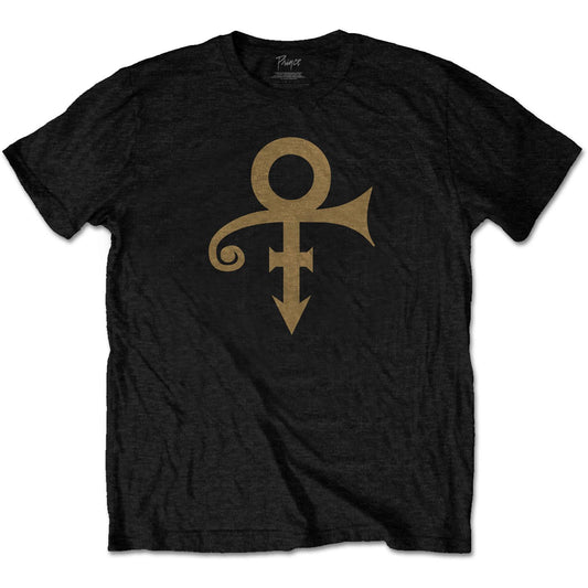 Black - Front - Prince Unisex Adult Symbol T-Shirt