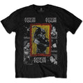 Black - Front - Bob Marley Unisex Adult Kaya Tour Back Print T-Shirt