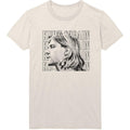 Natural - Front - Kurt Cobain Unisex Adult Contrast Profile T-Shirt