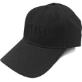 Black - Front - Nirvana Unisex Adult Text Logo Baseball Cap