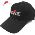 Black - Back - David Bowie Unisex Adult Aladdin Sane Bolt Logo Baseball Cap