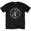 Black - Front - Johnny Ramone Unisex Adult Seal T-Shirt