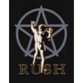 Black - Side - Rush Unisex Adult Starman Glow T-Shirt