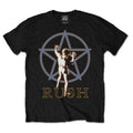 Black - Front - Rush Unisex Adult Starman Glow T-Shirt
