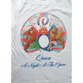 White - Back - Queen Unisex Adult A Night At The Opera T-Shirt