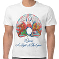 White - Side - Queen Unisex Adult A Night At The Opera T-Shirt