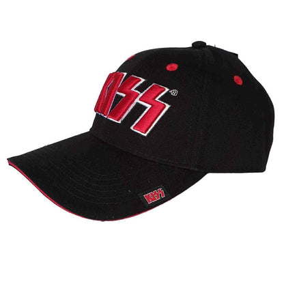 Black - Back - Kiss Unisex Adult Logo Baseball Cap
