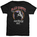 Black - Front - Alice Cooper Unisex Adult Mad House Rock T-Shirt