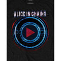 Black - Side - Alice In Chains Unisex Adult Played T-Shirt