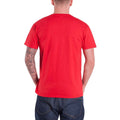 Red - Back - Joy Division Unisex Adult Unknown Pleasures Cotton T-Shirt